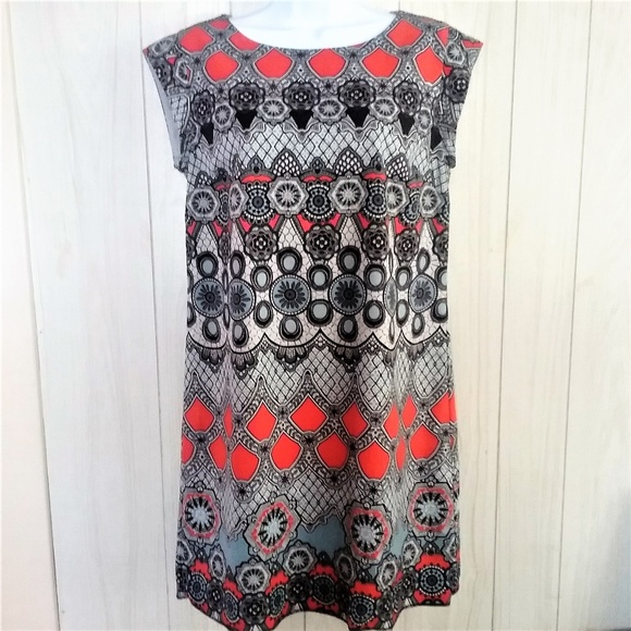 Banana Republic Factory Dresses & Skirts - Banana Republic Blue Orange Medallion Shift Dress